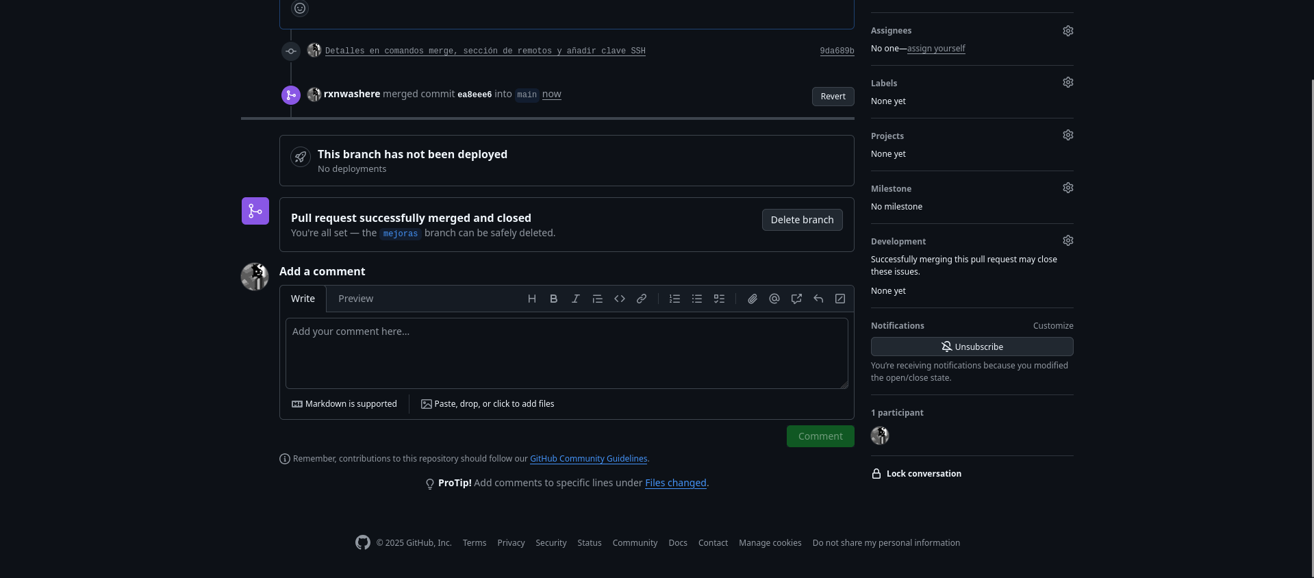 Pull request exitosa